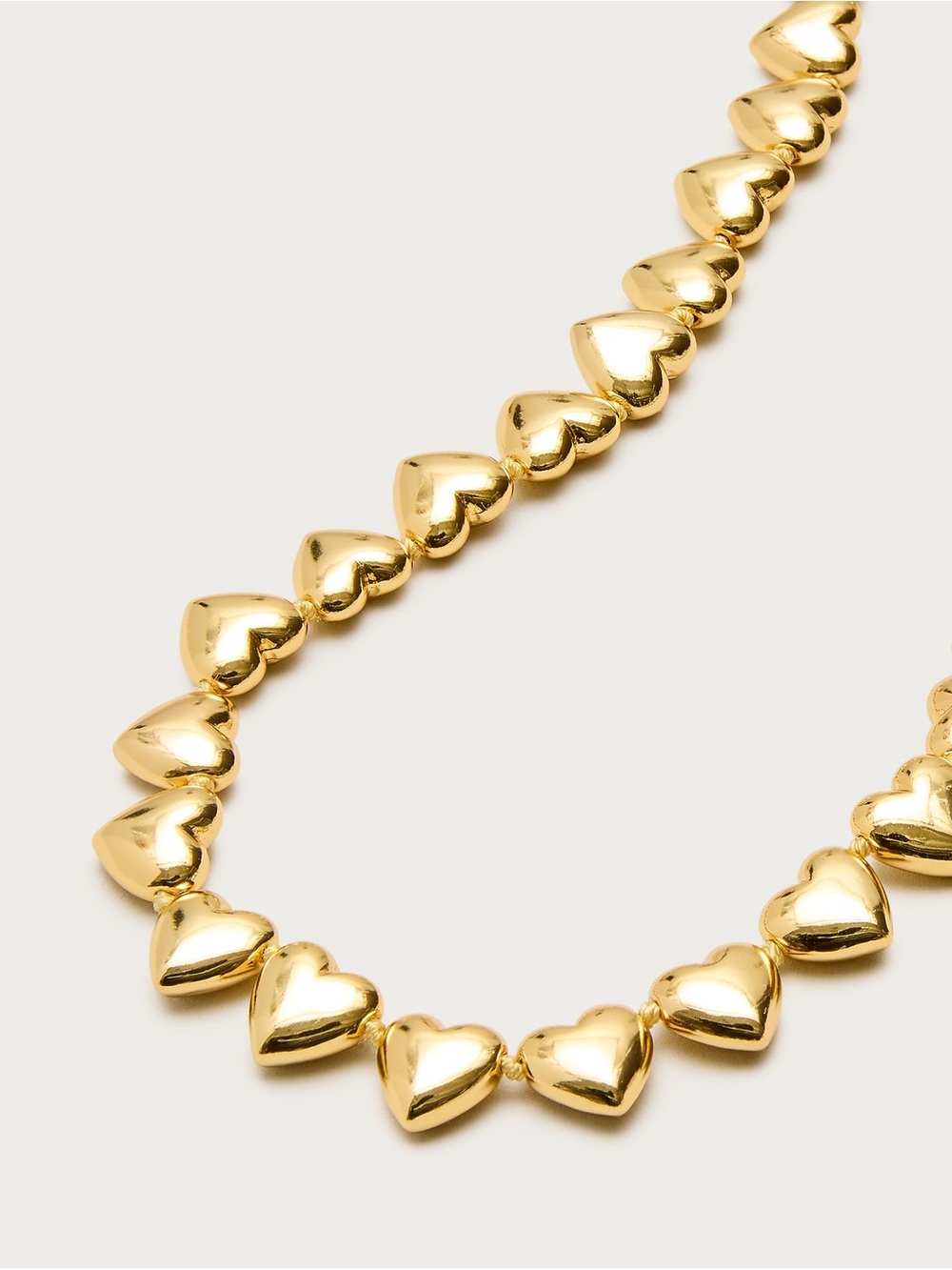 J Crew NWT Gold Heart Bead Statement Necklace - Women Jewelry